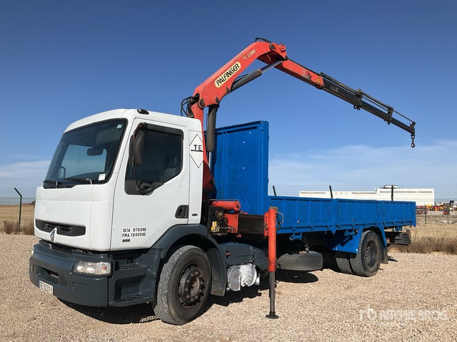 1999 Renault 250.18 1999 Palfinger PK12080 6360 kg ... Flatbed Truck with Crane - Dropside/ Flatbed truck, Crane truck: picture 1 1999 Renault 250.18 1999 Palfinger PK12080 6360 kg ... Flatbed Truck with Crane - Dropside/ Flatbed truck, Crane truck: picture 1