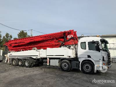 SCANIA P124 NA420 2005 Junjin JJ-M5517 56 m on 10 ... - Concrete pump truck: picture 4 SCANIA P124 NA420 2005 Junjin JJ-M5517 56 m on 10 ... - Concrete pump truck: picture 4