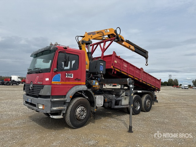 Mercedes-Benz Atego 1828 Autocarro ribaltabile con gru - Tipper, Crane truck: picture 1 Mercedes-Benz Atego 1828 Autocarro ribaltabile con gru - Tipper, Crane truck: picture 1