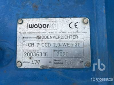 WEBER CR7CCD 2.0 Quantity of (2) - Vibratory plate: picture 5 WEBER CR7CCD 2.0 Quantity of (2) - Vibratory plate: picture 5