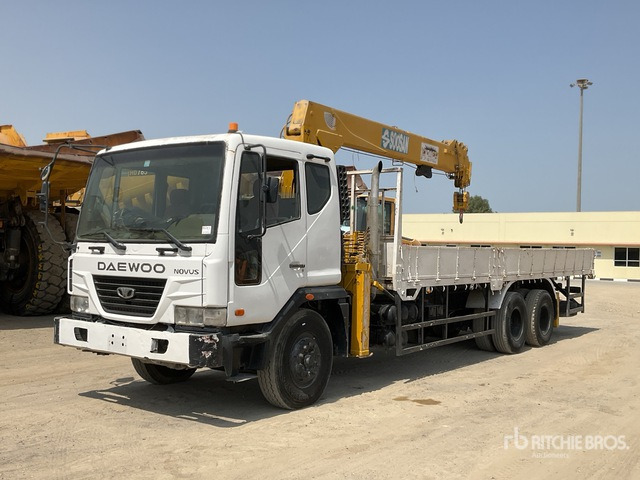 2008 Daewoo Novus K9A6F Soosan SCS746L Straight Boom on 6x4 Boom Truck - Air compressor: picture 1 2008 Daewoo Novus K9A6F Soosan SCS746L Straight Boom on 6x4 Boom Truck - Air compressor: picture 1