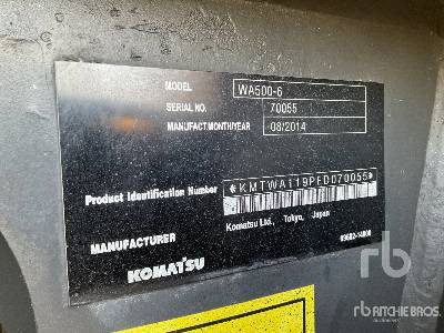 KOMATSU WA500-7 - Wheel loader: picture 5 KOMATSU WA500-7 - Wheel loader: picture 5