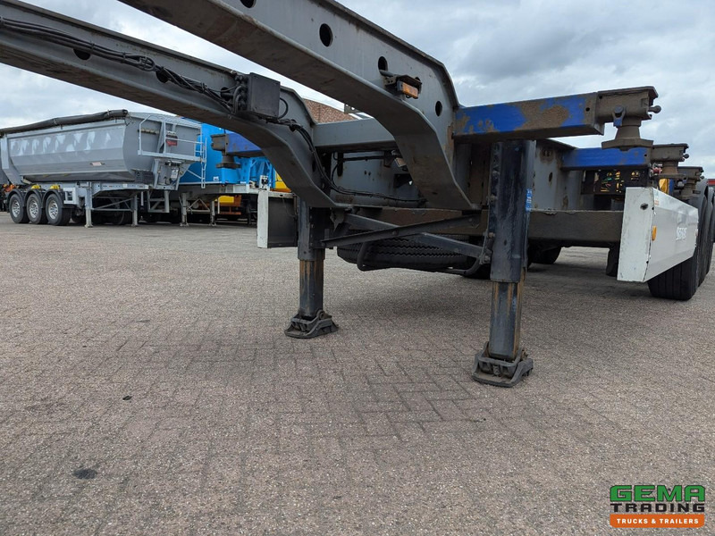 Container transporter/ Swap body semi-trailer Krone SDC 27 3-Assen SAF - Lift as - Schijfremmen - Achterschuiver - 20 2x20FT/30/40FT: picture 11