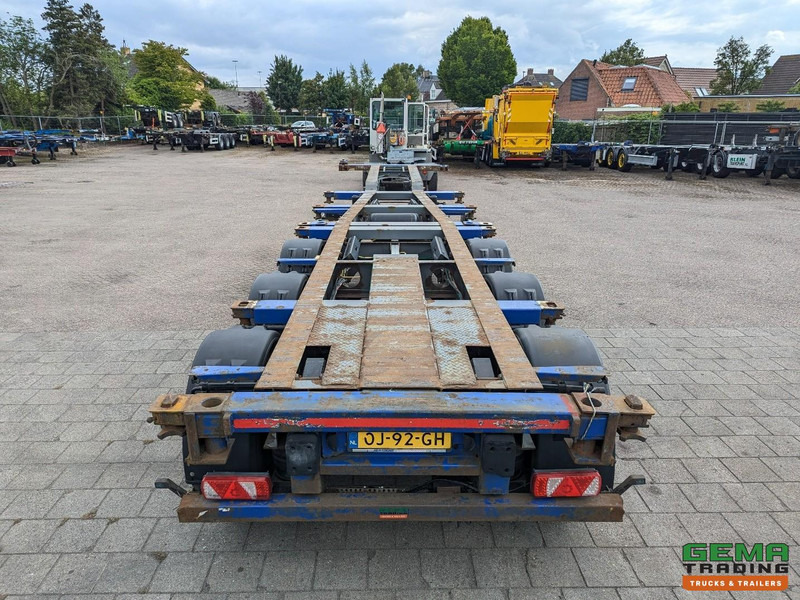 Container transporter/ Swap body semi-trailer Krone SDC 27 3-Assen SAF - Lift as - Schijfremmen - Achterschuiver - 20 2x20FT/30/40FT: picture 8