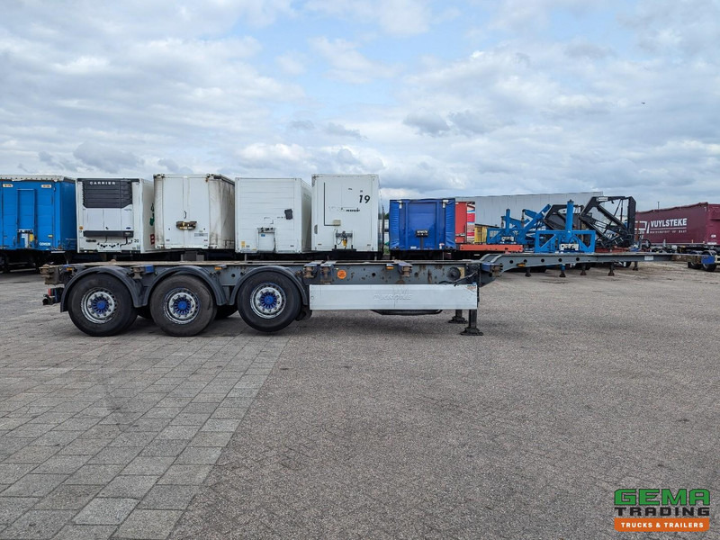 Container transporter/ Swap body semi-trailer Krone SDC 27 3-Assen SAF - Lift as - Schijfremmen - Achterschuiver - 20 2x20FT/30/40FT: picture 16
