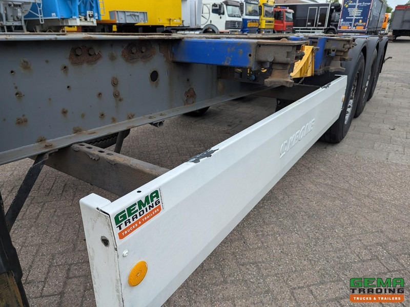 Container transporter/ Swap body semi-trailer Krone SDC 27 3-Assen SAF - Lift as - Schijfremmen - Achterschuiver - 20 2x20FT/30/40FT: picture 13