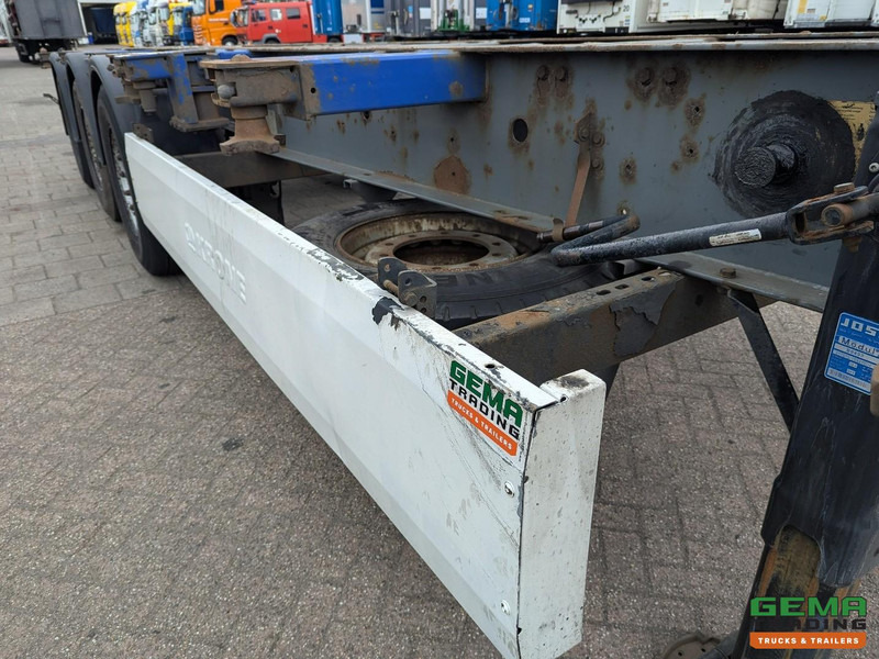 Container transporter/ Swap body semi-trailer Krone SDC 27 3-Assen SAF - Lift as - Schijfremmen - Achterschuiver - 20 2x20FT/30/40FT: picture 12