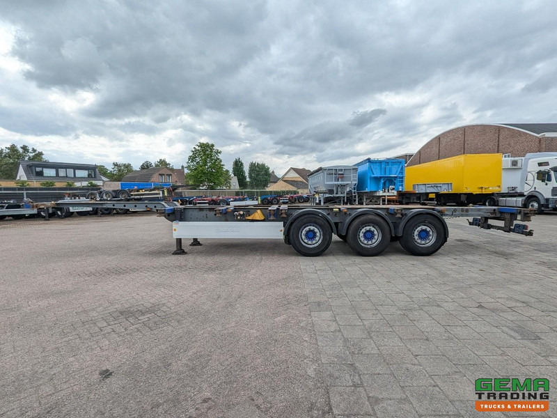 Container transporter/ Swap body semi-trailer Krone SDC 27 3-Assen SAF - Lift as - Schijfremmen - Achterschuiver - 20 2x20FT/30/40FT: picture 17