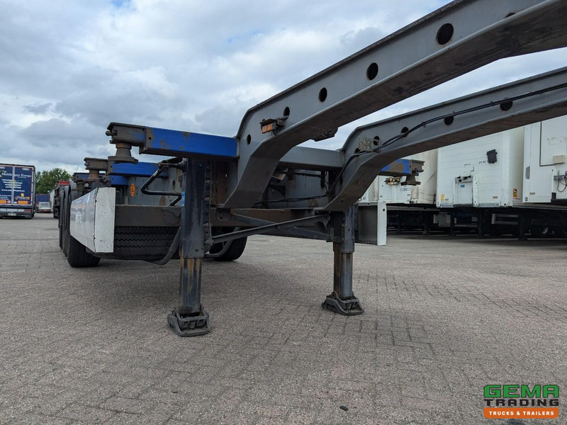 Container transporter/ Swap body semi-trailer Krone SDC 27 3-Assen SAF - Lift as - Schijfremmen - Achterschuiver - 20 2x20FT/30/40FT: picture 10