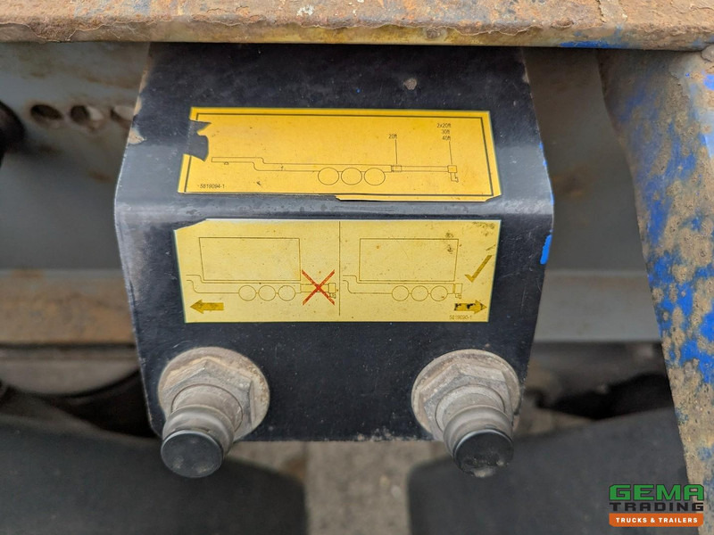 Container transporter/ Swap body semi-trailer Krone SDC 27 3-Assen SAF - Lift as - Schijfremmen - Achterschuiver - 20 2x20FT/30/40FT: picture 18