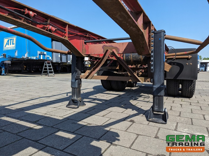 Container transporter/ Swap body semi-trailer Krone SZC 20FT 2-Assen ROR - STEEL Suspension - DOUBLE tires - DrumBrakes  (O1869): picture 8