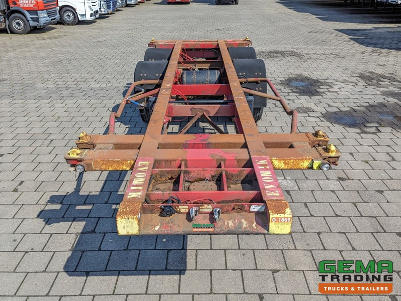 Container transporter/ Swap body semi-trailer Krone SZC 20FT 2-Assen ROR - STEEL Suspension - DOUBLE tires - DrumBrakes  (O1869): picture 6