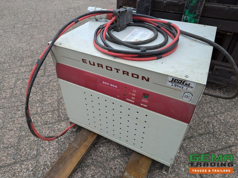 Electric forklift Linde E30 02 - 4058 uur - Duplex Mast - Volrubber Banden - Eurotron 80V-80A Oplader (M34): picture 7