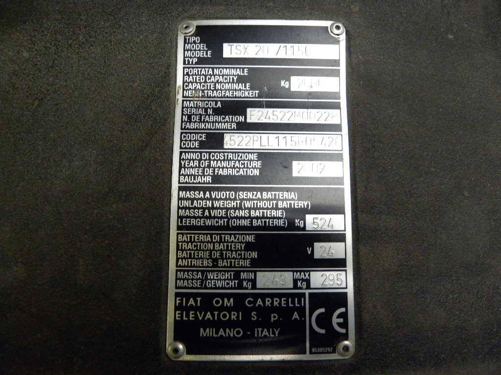 Cover for Om Pimespo ( Fiat )TSX20/1150 - Body and exterior for Material handling equipment: picture 3 Cover for Om Pimespo ( Fiat )TSX20/1150 - Body and exterior for Material handling equipment: picture 3