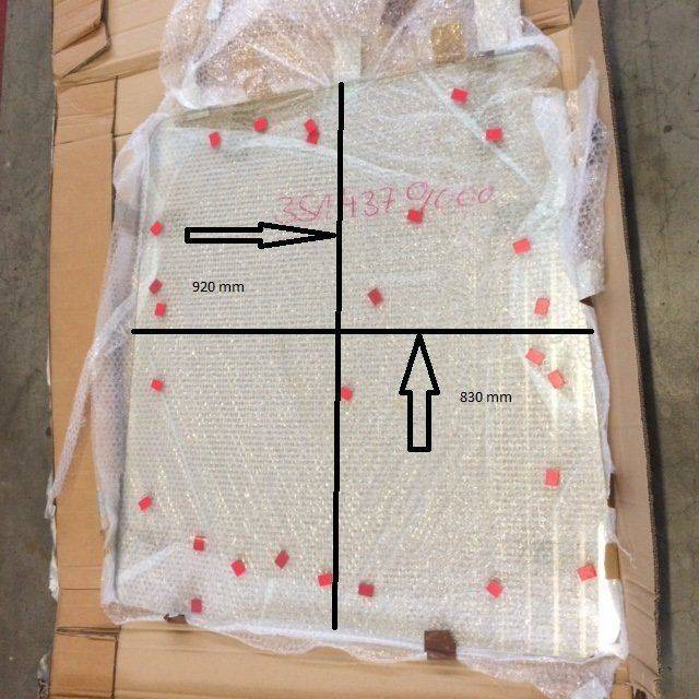 Front Glass Panel for Linde H20-30 - Window and parts for Material handling equipment: picture 2 Front Glass Panel for Linde H20-30 - Window and parts for Material handling equipment: picture 2