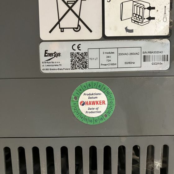Hawker 24V/72A Lifetech TC1LT - Electrical system for Material handling equipment: picture 5 Hawker 24V/72A Lifetech TC1LT - Electrical system for Material handling equipment: picture 5