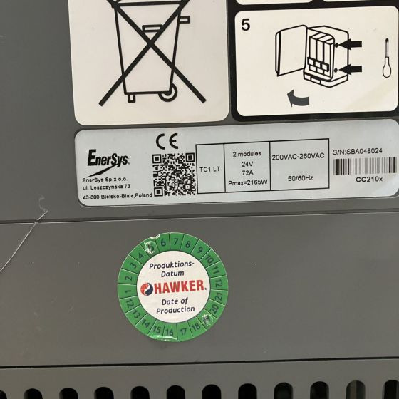 Hawker 24V/72A Lifetech TC1LT - Electrical system for Material handling equipment: picture 5 Hawker 24V/72A Lifetech TC1LT - Electrical system for Material handling equipment: picture 5