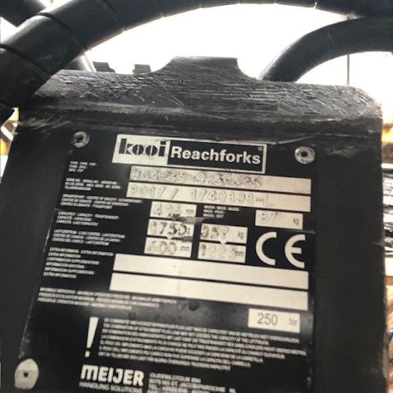 Kooi Reach forks - Forks for Material handling equipment: picture 1 Kooi Reach forks - Forks for Material handling equipment: picture 1