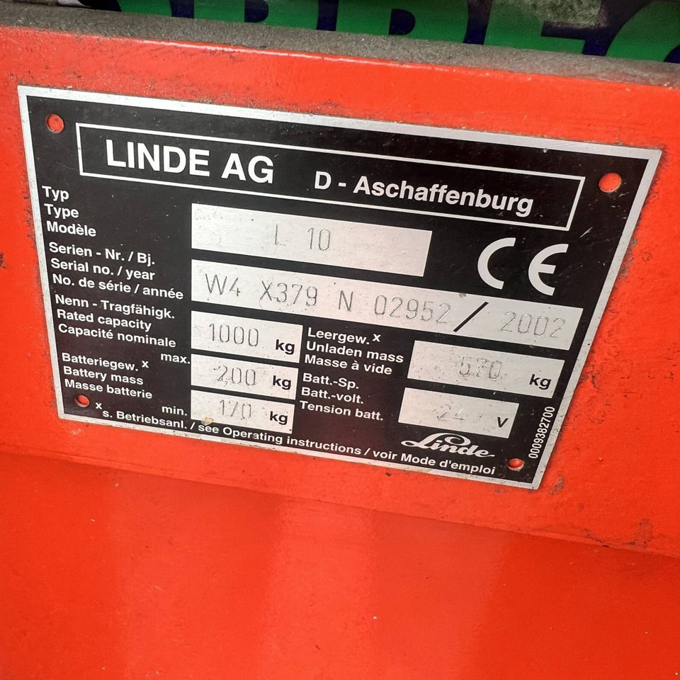 Stacker Linde L10 (379): picture 13