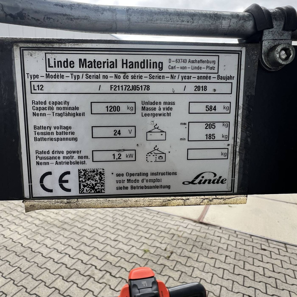 Stacker Linde L12 (1172): picture 15