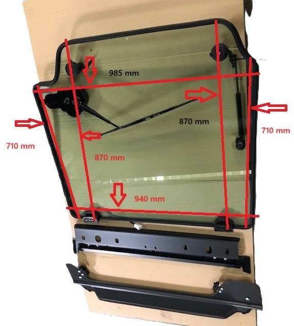Rear Grendia complete - Window and parts for Material handling equipment: picture 2 Rear Grendia complete - Window and parts for Material handling equipment: picture 2
