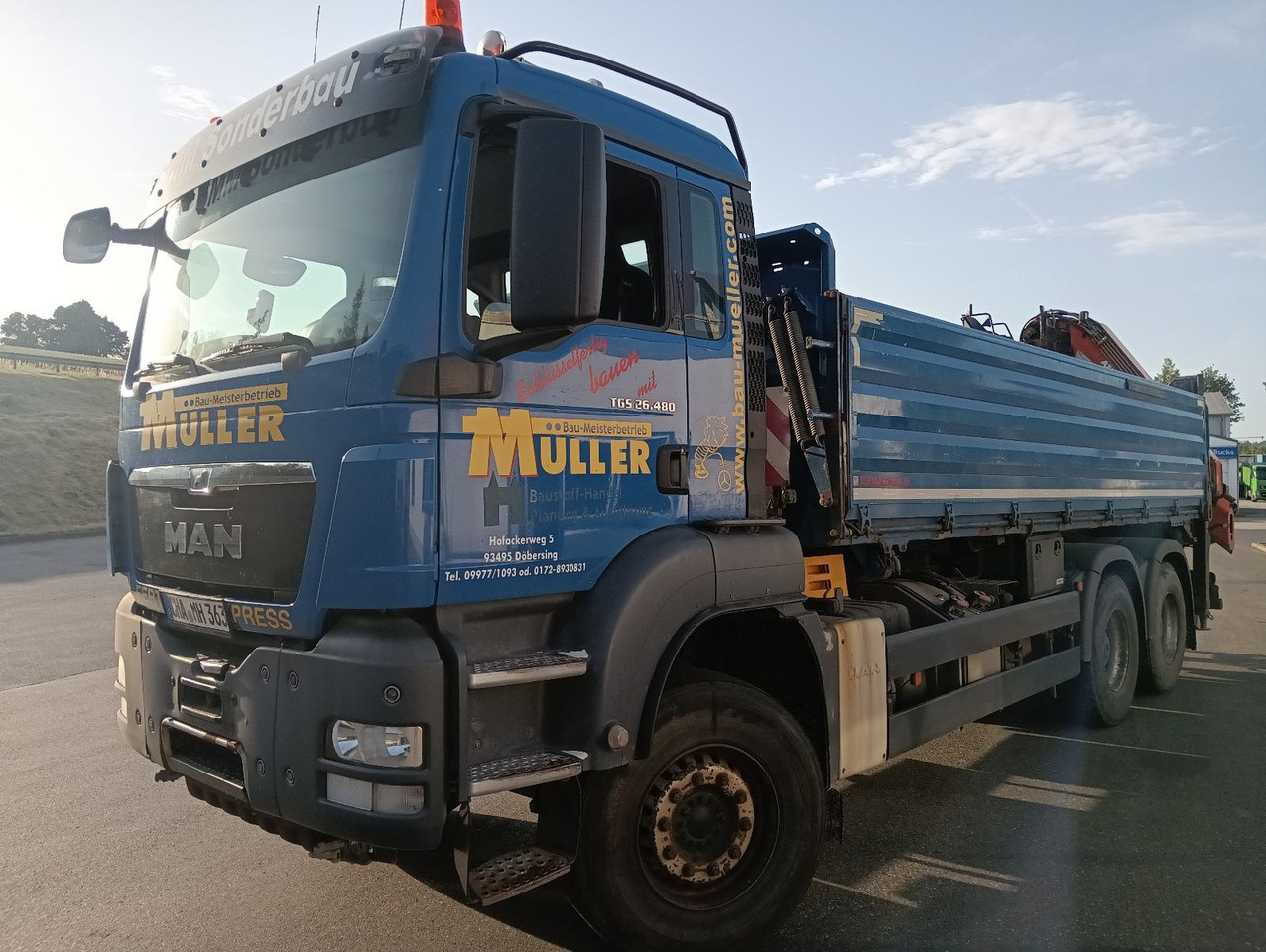 MAN TGS 26:480 6x4 EURO5 ATLAS 240.2E-A4 3-S-Kipper - Tipper, Crane truck: picture 4 MAN TGS 26:480 6x4 EURO5 ATLAS 240.2E-A4 3-S-Kipper - Tipper, Crane truck: picture 4