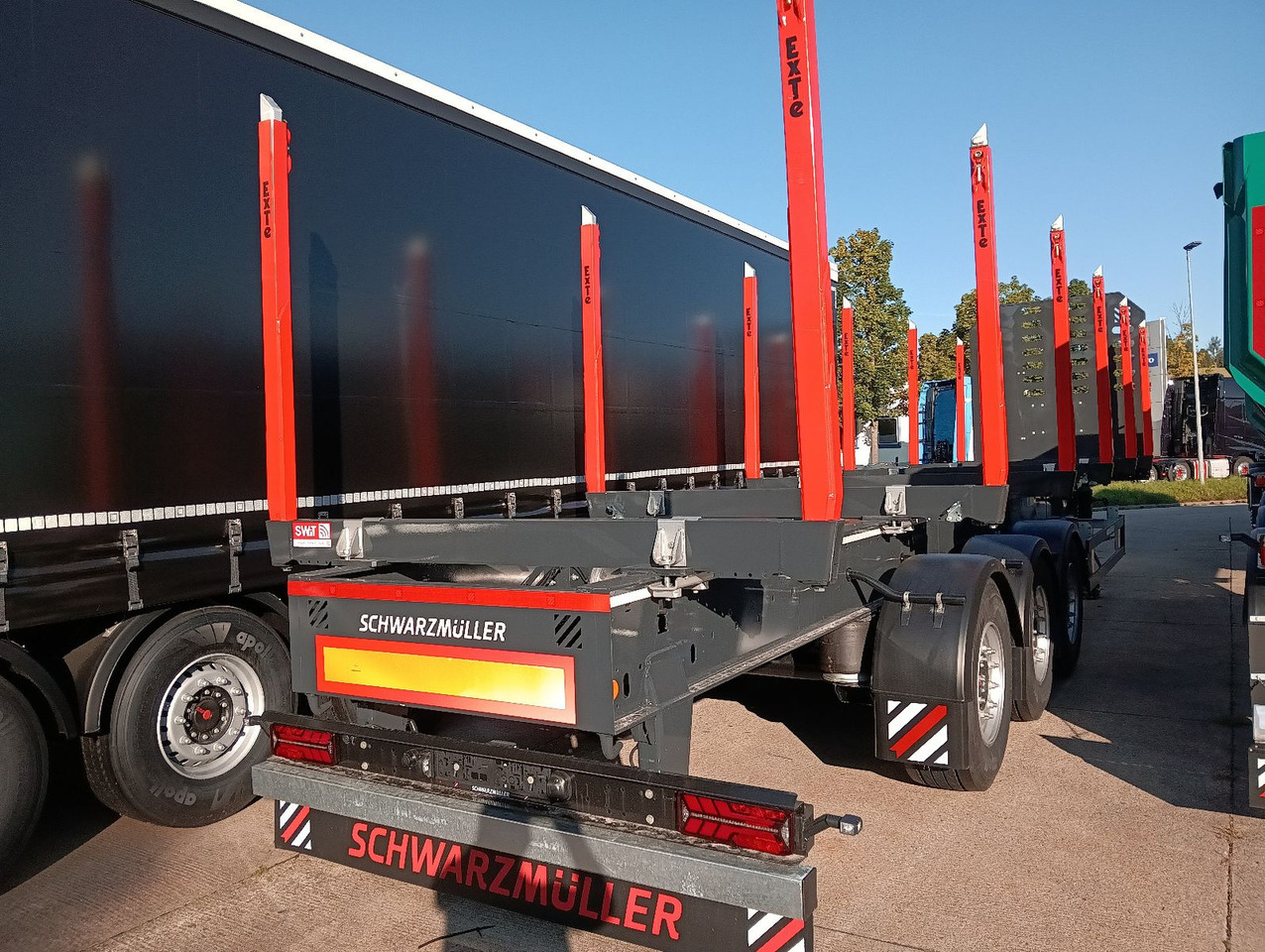 Schwarzmüller 3-A Rungensattel 6xExte144S 5560kg NEU sofort Schwarzmüller 3-A Rungensattel 6xExte144S 5560kg NEU sofort - Timber semi-trailer: picture 5 Schwarzmüller 3-A Rungensattel 6xExte144S 5560kg NEU sofort Schwarzmüller 3-A Rungensattel 6xExte144S 5560kg NEU sofort - Timber semi-trailer: picture 5