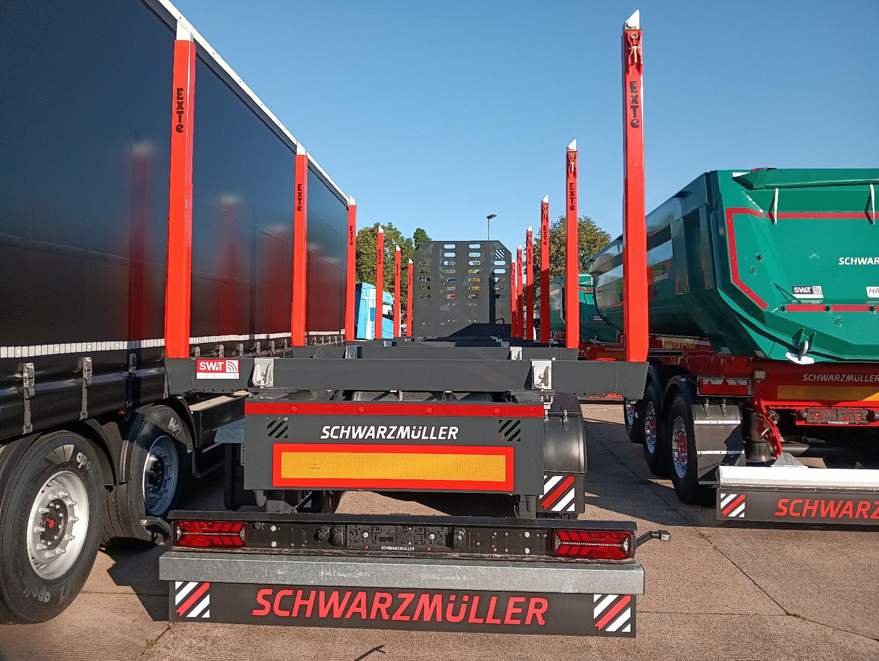 Schwarzmüller 3-A Rungensattel 6xExte144S 5560kg NEU sofort Schwarzmüller 3-A Rungensattel 6xExte144S 5560kg NEU sofort - Timber semi-trailer: picture 1 Schwarzmüller 3-A Rungensattel 6xExte144S 5560kg NEU sofort Schwarzmüller 3-A Rungensattel 6xExte144S 5560kg NEU sofort - Timber semi-trailer: picture 1