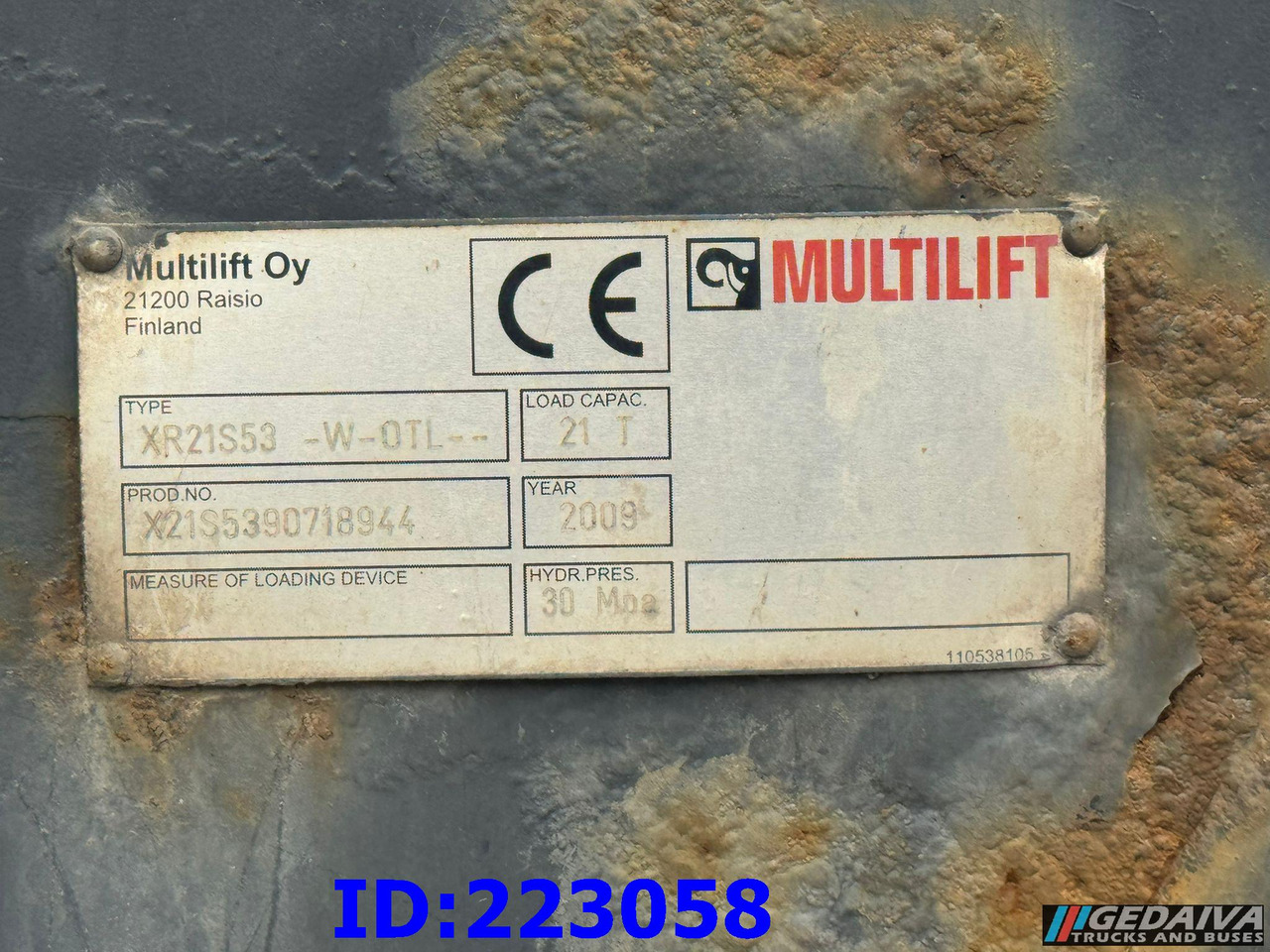 HIAB Multilift XR21S53 - Hook lift/ Skip loader system: picture 2 HIAB Multilift XR21S53 - Hook lift/ Skip loader system: picture 2