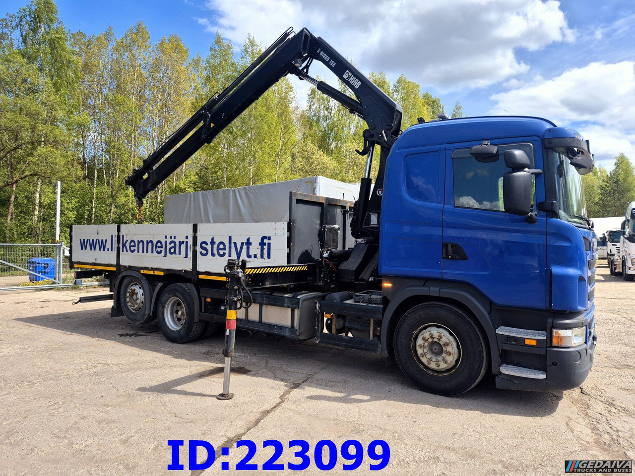 SCANIA G440 6x2 + Crane HIAB X-Hiduo 188 - Dropside/ Flatbed truck: picture 3 SCANIA G440 6x2 + Crane HIAB X-Hiduo 188 - Dropside/ Flatbed truck: picture 3