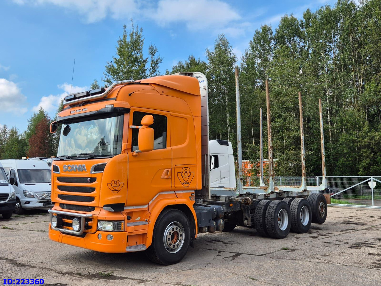 SCANIA R580 8X4 V8 Retarder - Timber truck: picture 1 SCANIA R580 8X4 V8 Retarder - Timber truck: picture 1