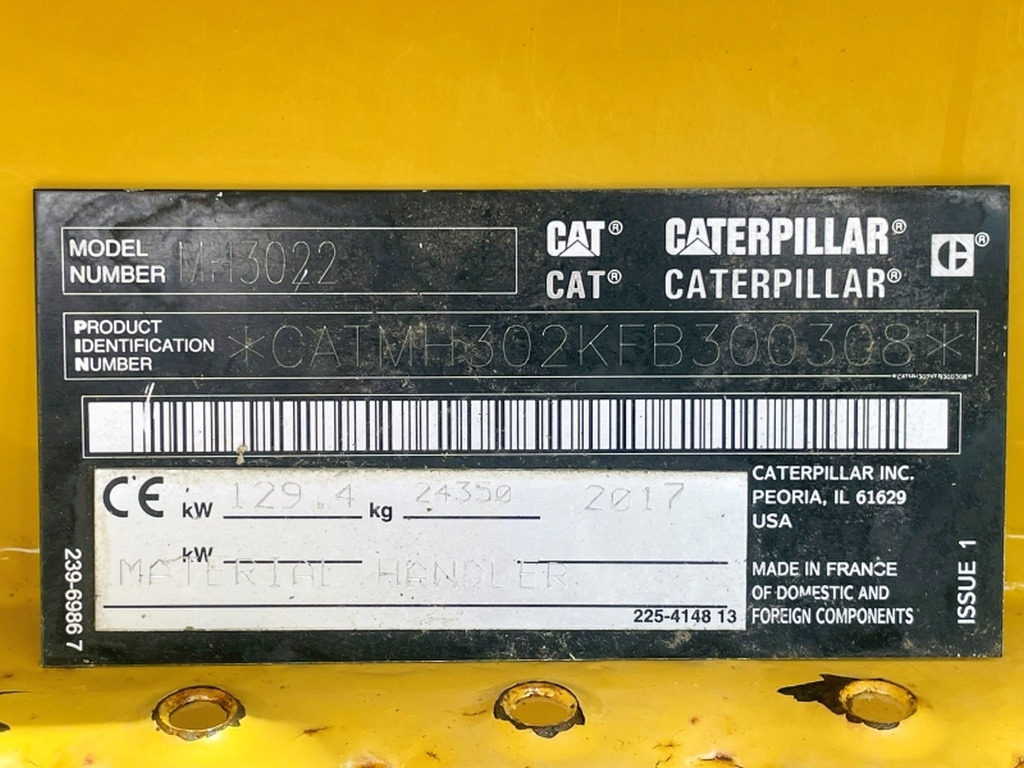 Caterpillar MH3022 (3993) - Waste/ Industry handler: picture 5 Caterpillar MH3022 (3993) - Waste/ Industry handler: picture 5