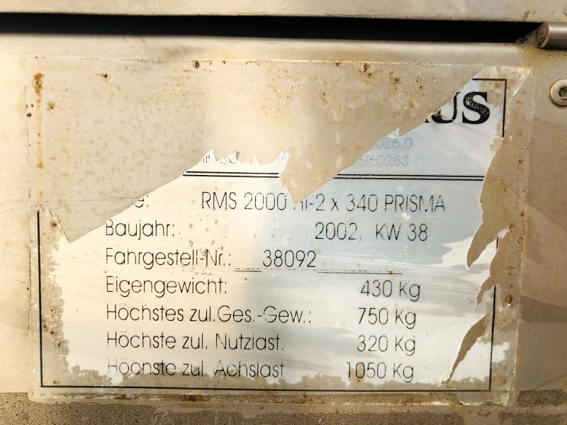 Diverses Bucharts RMS2000 (3029) - Construction equipment, Trailer: picture 3 Diverses Bucharts RMS2000 (3029) - Construction equipment, Trailer: picture 3