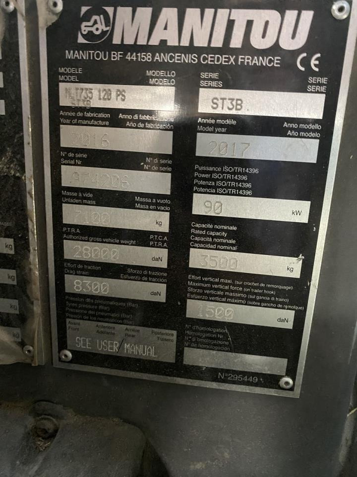 Telescopic handler Manitou MLT735-120PS Elite: picture 9