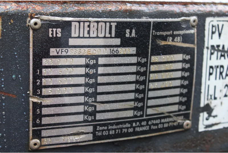 DIEBOLT 2 AXEL BPW wood - Timber semi-trailer: picture 4 DIEBOLT 2 AXEL BPW wood - Timber semi-trailer: picture 4
