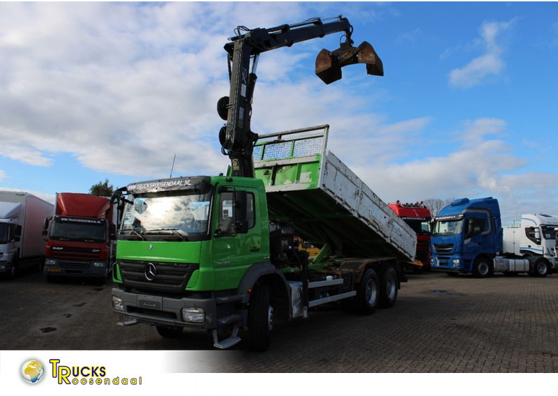 Mercedes-Benz Axor 2633 + TIPPER + HIAB 144 + REMOTE + MANUAL - Crane truck: picture 1 Mercedes-Benz Axor 2633 + TIPPER + HIAB 144 + REMOTE + MANUAL - Crane truck: picture 1