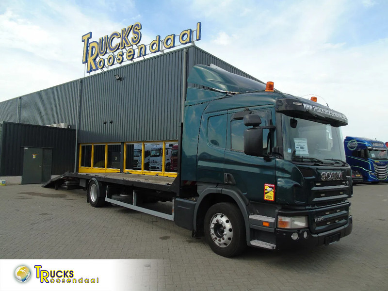 Scania P 270 + manual + hydrolic ramps + WINCH - Autotransporter truck: picture 1 Scania P 270 + manual + hydrolic ramps + WINCH - Autotransporter truck: picture 1