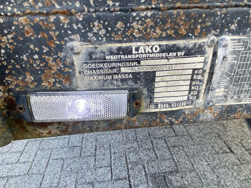 Dropside/ Flatbed trailer lako CF 85.360 + 2 axle: picture 8