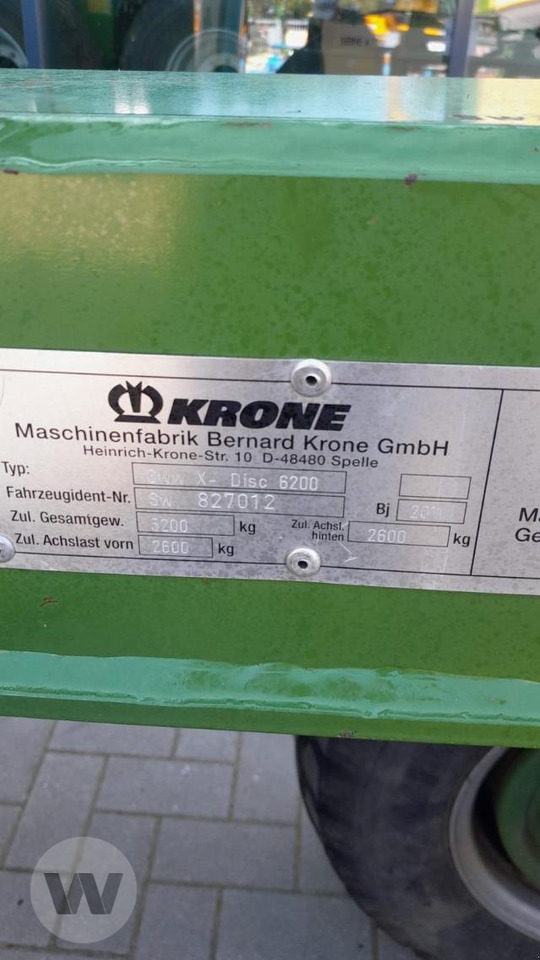 Mower Krone X-Disc 6200 GPS-SW: picture 11