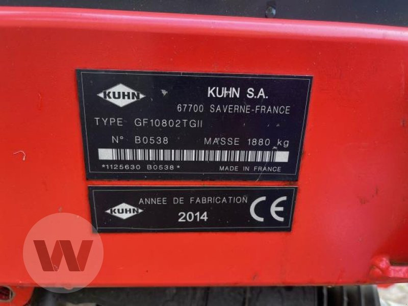Kuhn GF 10802 - Tedder/ Rake: picture 3 Kuhn GF 10802 - Tedder/ Rake: picture 3