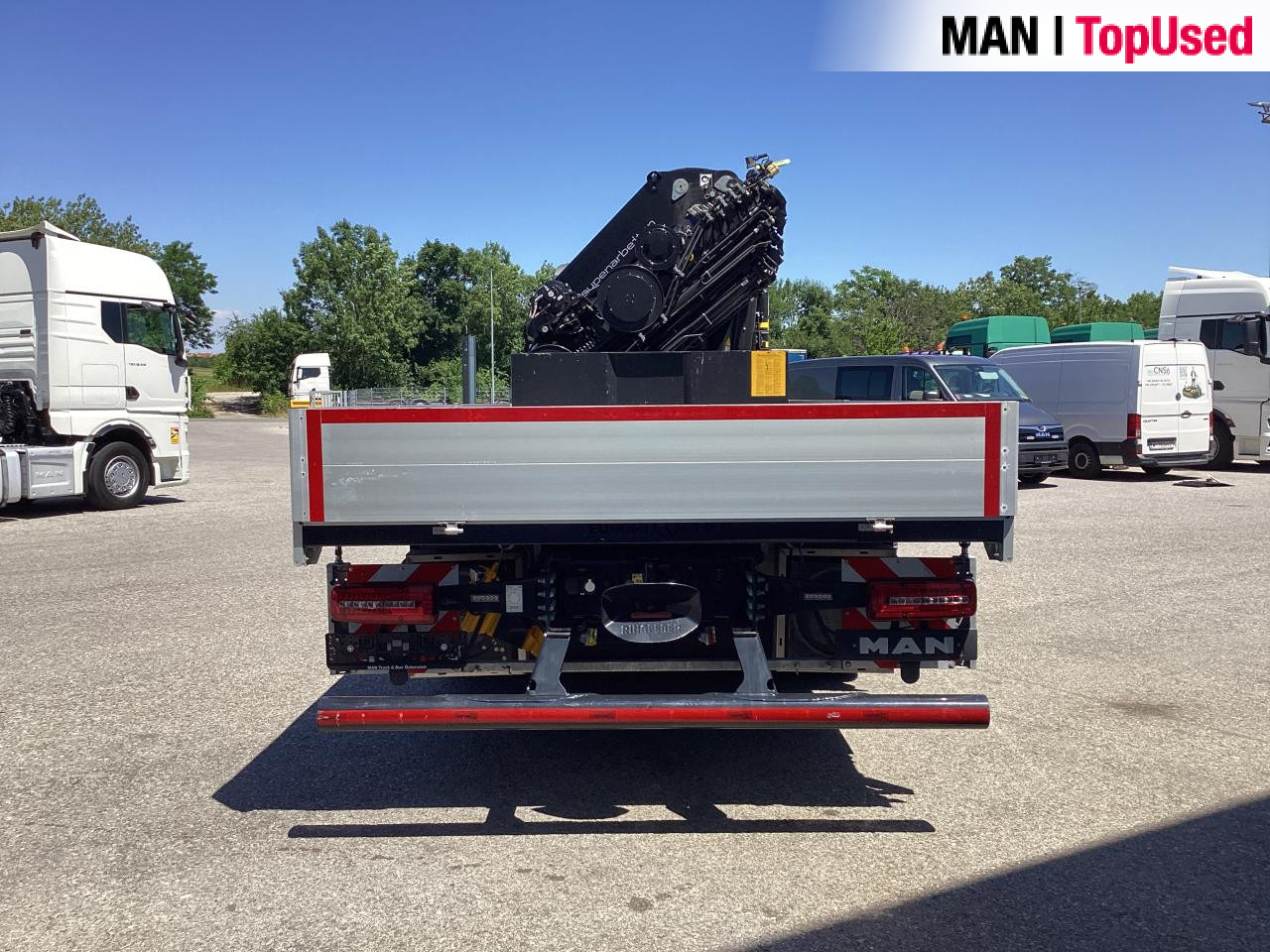 Dropside/ Flatbed truck, Crane truck MAN TGS 35.510 8x4 BL CH HIAB X-HiPro 858 E 8: picture 13