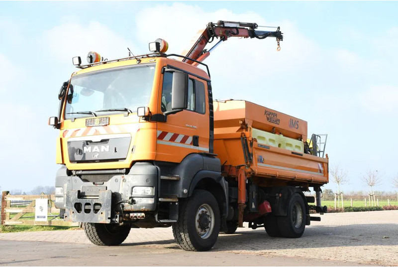 MAN TGS 18.320 4x4!! KRAN/!!!WINTERDIENST/DREISEITENKIPPER!!KOMMUNAL/KLIMA!! - Tipper, Crane truck: picture 3 MAN TGS 18.320 4x4!! KRAN/!!!WINTERDIENST/DREISEITENKIPPER!!KOMMUNAL/KLIMA!! - Tipper, Crane truck: picture 3