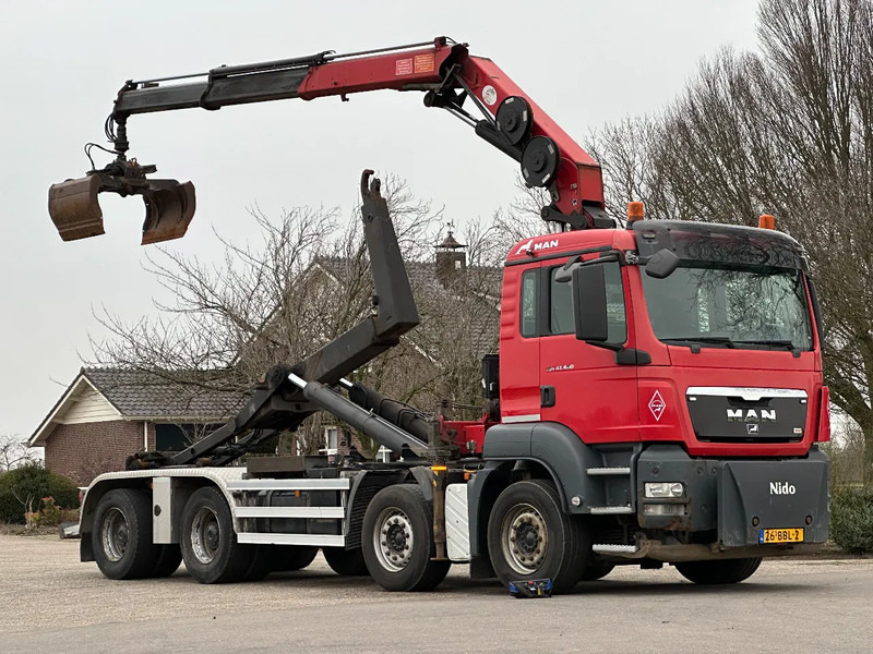 MAN TGS 41.400 8X4 WIDESPREAD!!HMF 22TM KRAAN/HAAK!!TOP!! - Hook lift truck, Crane truck: picture 1 MAN TGS 41.400 8X4 WIDESPREAD!!HMF 22TM KRAAN/HAAK!!TOP!! - Hook lift truck, Crane truck: picture 1