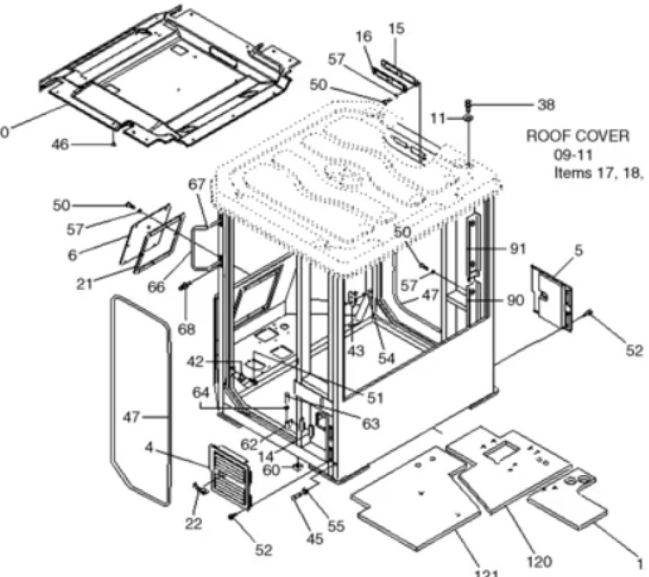 Case 72LH-35020 - 72LH-35510 - Cab for Agricultural machinery: picture 1 Case 72LH-35020 - 72LH-35510 - Cab for Agricultural machinery: picture 1