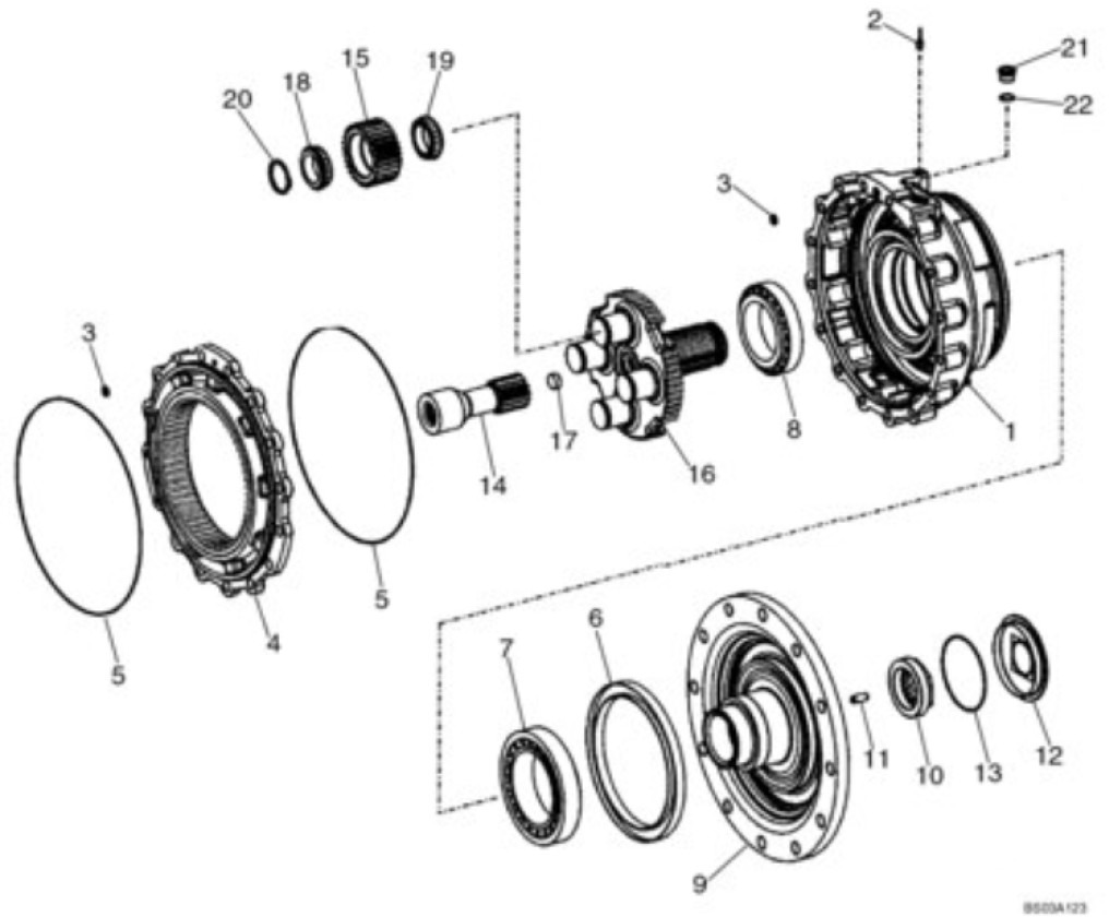 Case 87361216 - 8603698 - Axle and parts for Construction machinery: picture 1 Case 87361216 - 8603698 - Axle and parts for Construction machinery: picture 1