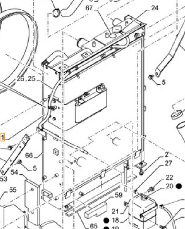 Case KNH12171 - Radiator for Construction machinery: picture 1 Case KNH12171 - Radiator for Construction machinery: picture 1