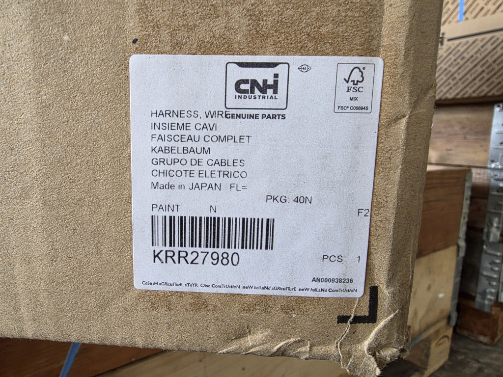 Case KRR27980 - krr27980 - Cables/ Wire harness for Construction machinery: picture 3 Case KRR27980 - krr27980 - Cables/ Wire harness for Construction machinery: picture 3