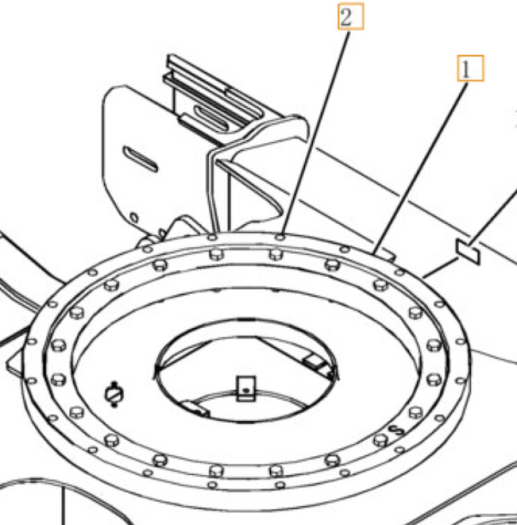 Case PH40F00004F1 - 72284218 - Slewing ring for Construction machinery: picture 1 Case PH40F00004F1 - 72284218 - Slewing ring for Construction machinery: picture 1