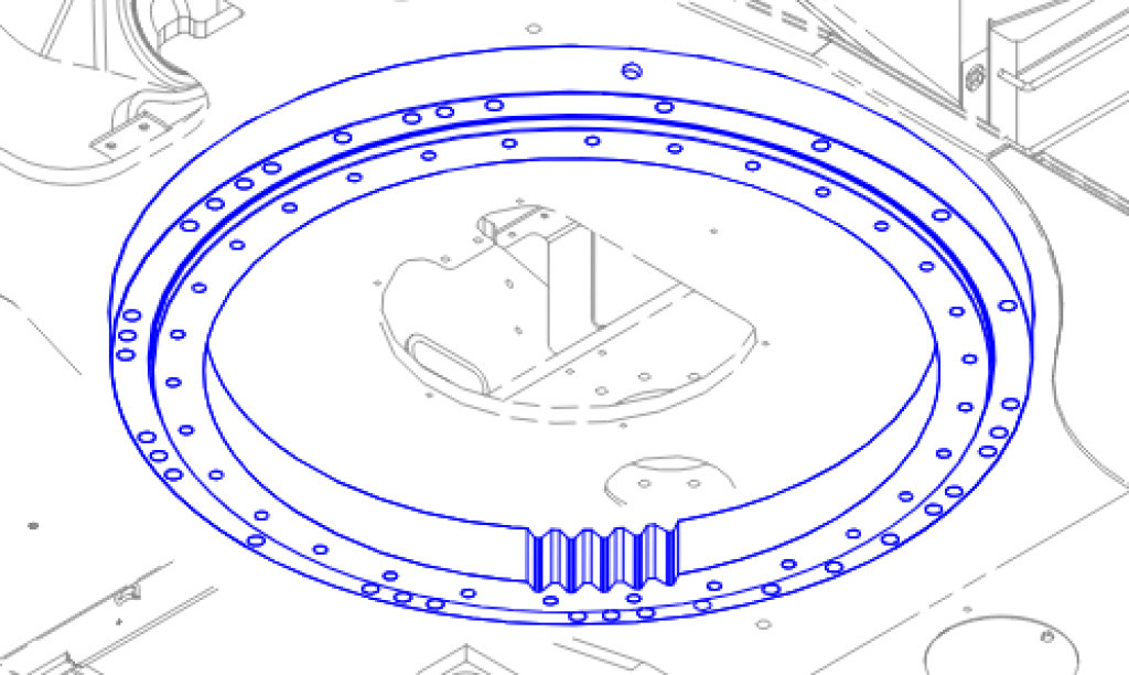 Caterpillar 1908207 - 3773724 - Slewing ring for Construction machinery: picture 1 Caterpillar 1908207 - 3773724 - Slewing ring for Construction machinery: picture 1