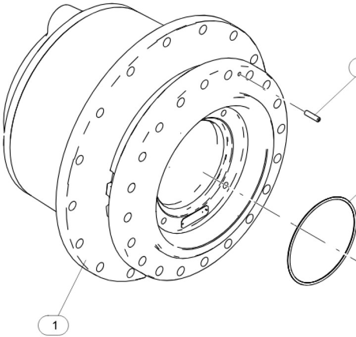 Caterpillar 5842563 - 5714033 - Final drive for Construction machinery: picture 1 Caterpillar 5842563 - 5714033 - Final drive for Construction machinery: picture 1